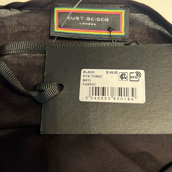 Kurt Geiger London Black evil Eye-Embellished Swim Cover-Up - Picture 11 of 12